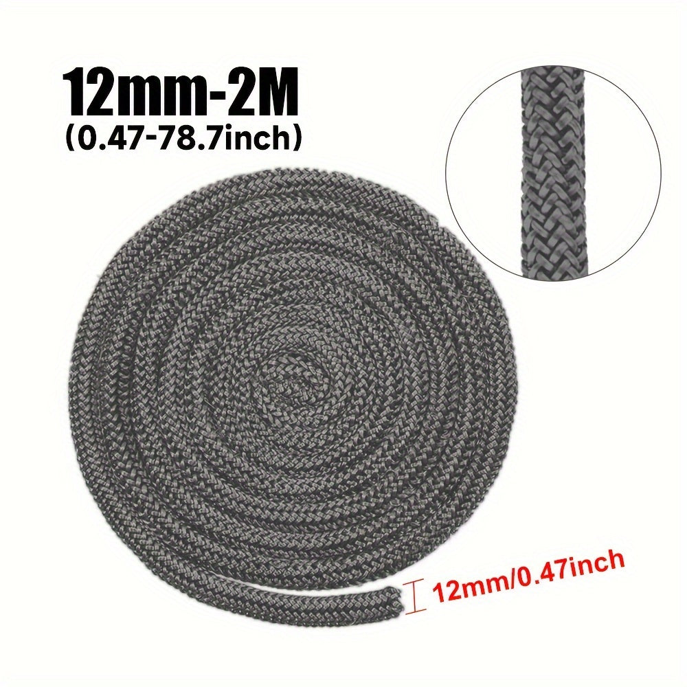 High-Temperature Fireproof Seal Rope Gasket for Stove Door 6/8/10/12mm 2M