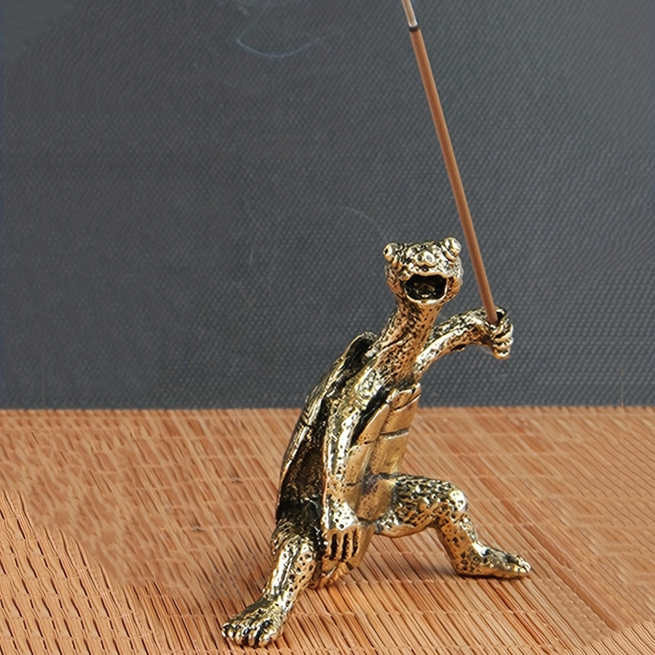 Mini Turtle Incense Holder for Home Decor Small Ceramic Tabletop Accessory