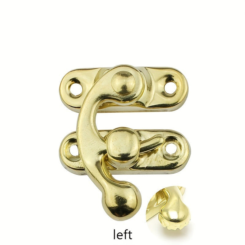 10pcs Antique Bronze Iron Padlock Hasps with Screws 27x32mm for Jewelry Boxes Furniture Hardware