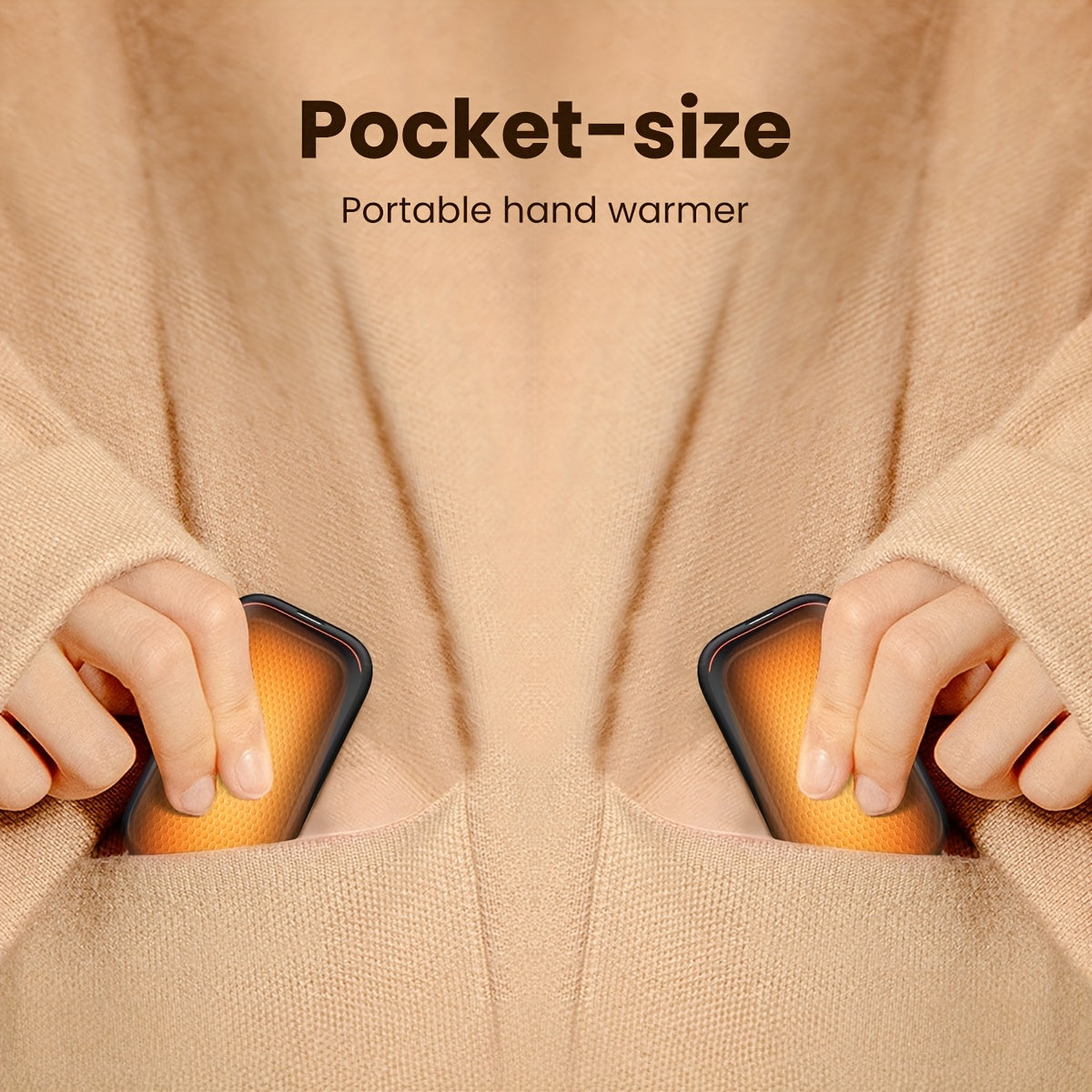 Rechargeable Hand Warmer Portable Aluminum 3-Level Heat for Outdoor Activities