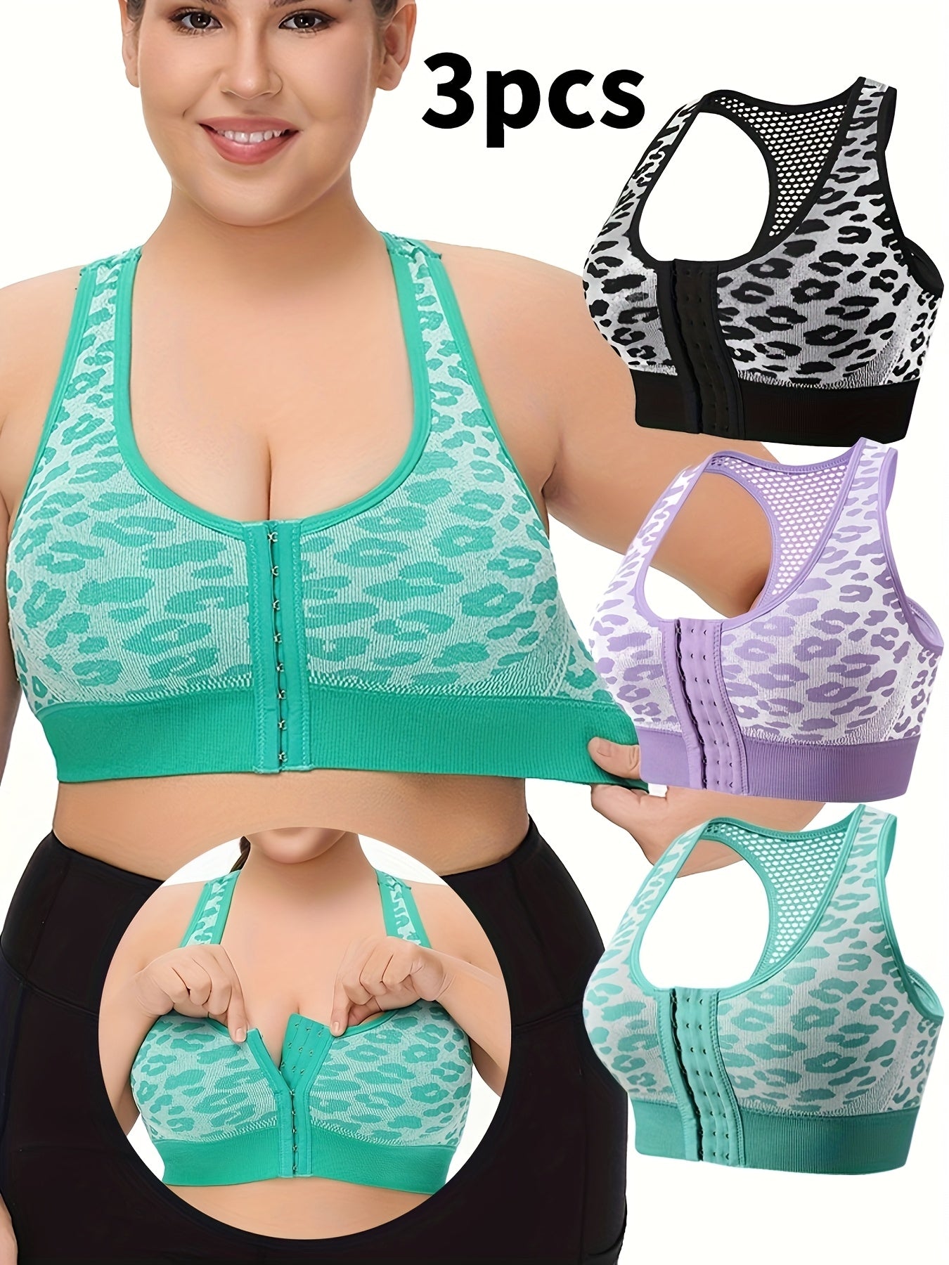Women's Breathable Mesh Sports Bra Set Lightweight Seamless Yoga Boxing