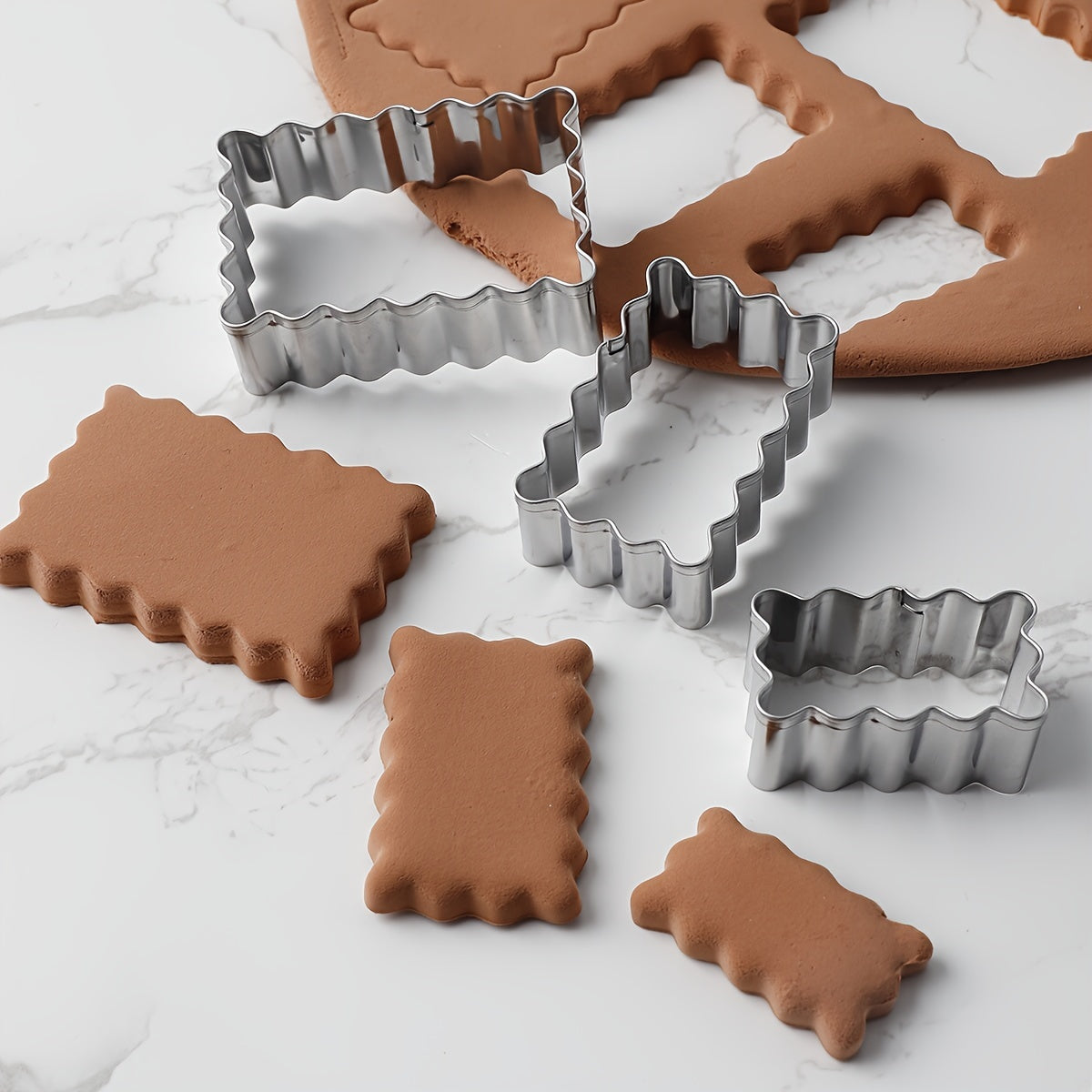 Set of 3 Classic Cookie Cutters for Pastries Biscuits and Baked Goods