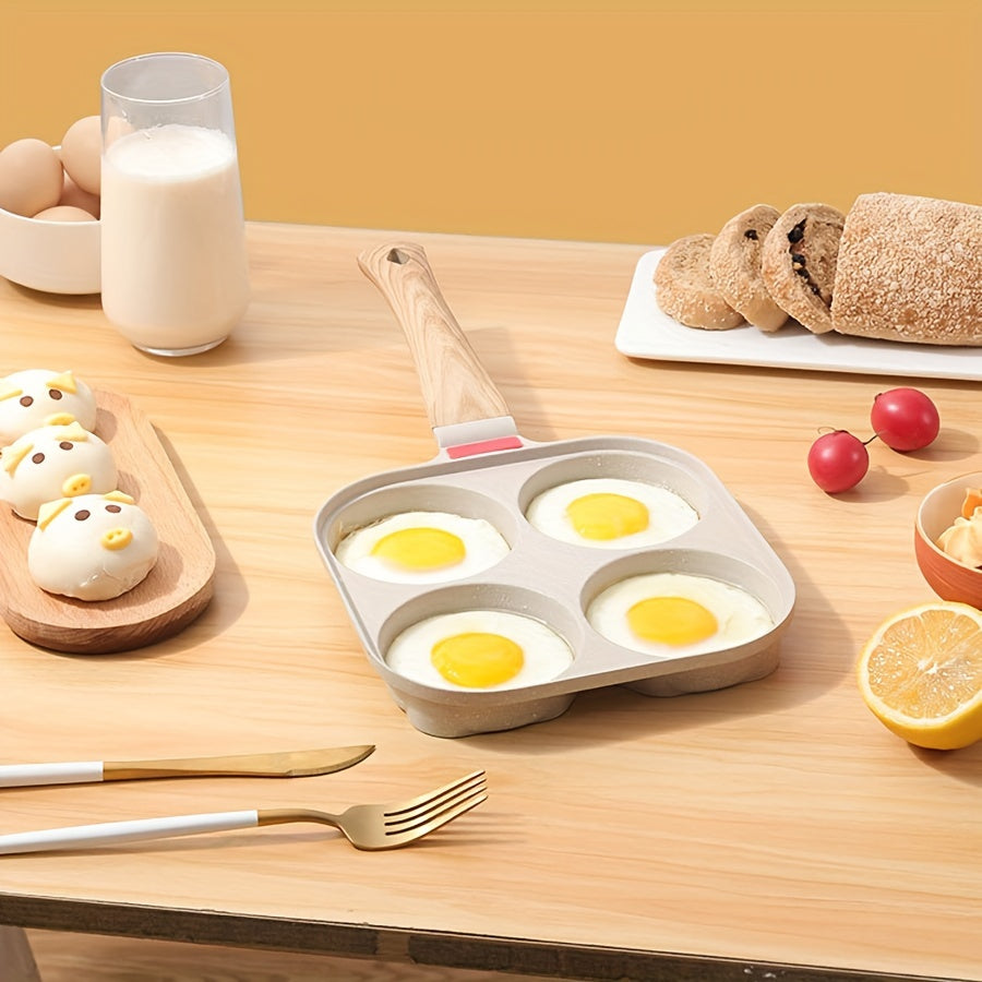 Sartén antiadherente de 4 tazas con tapa, utensilios de aluminio para cocinas de gas y inducción