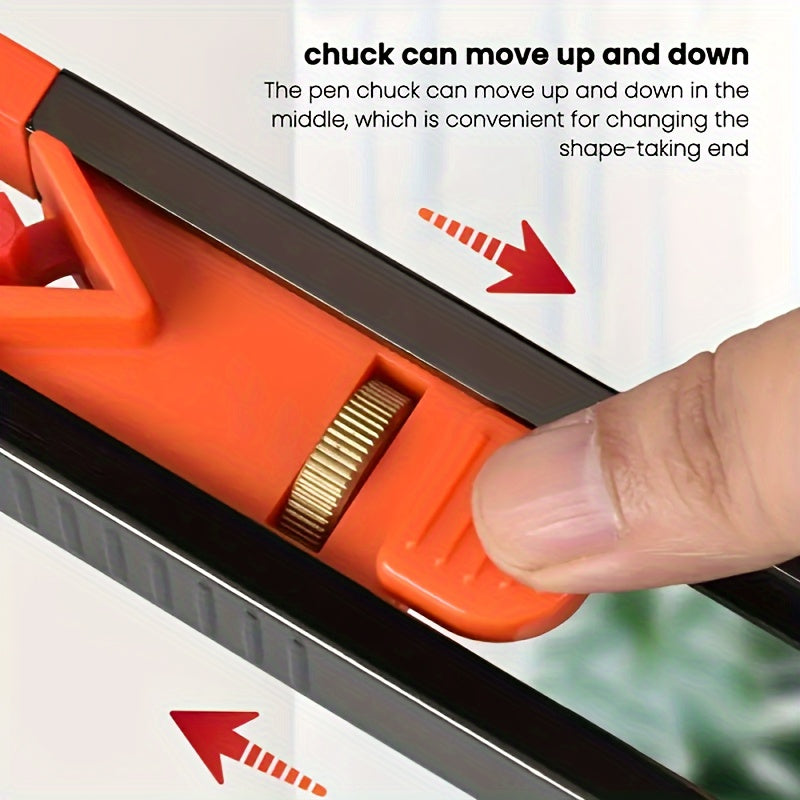 Plastic Contour Gauge with Lock, Adjustable Profile Tool for Woodworking