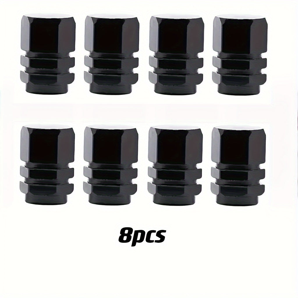 Durable Aluminum Tire Valve Caps 4/8/12 pcs Dustproof Easy to Install