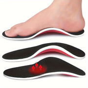 Unisex EVA Insoles for Flat Feet Arch Support Black Stabilizing Inserts