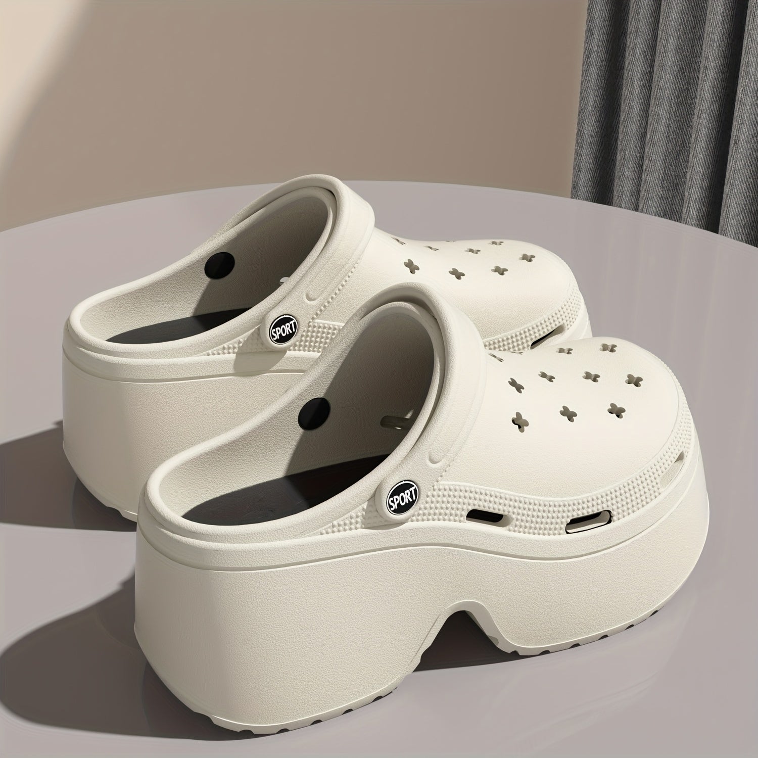 Women's Summer Flat Sandals, Thick Sole, Beach Slippers for Casual Wear