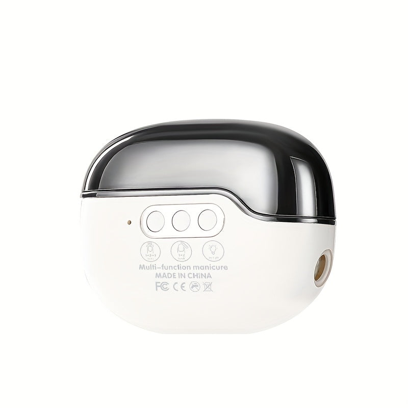 Electric Nail Clipper with LED Lamp and Grinder Rechargeable USB Powered