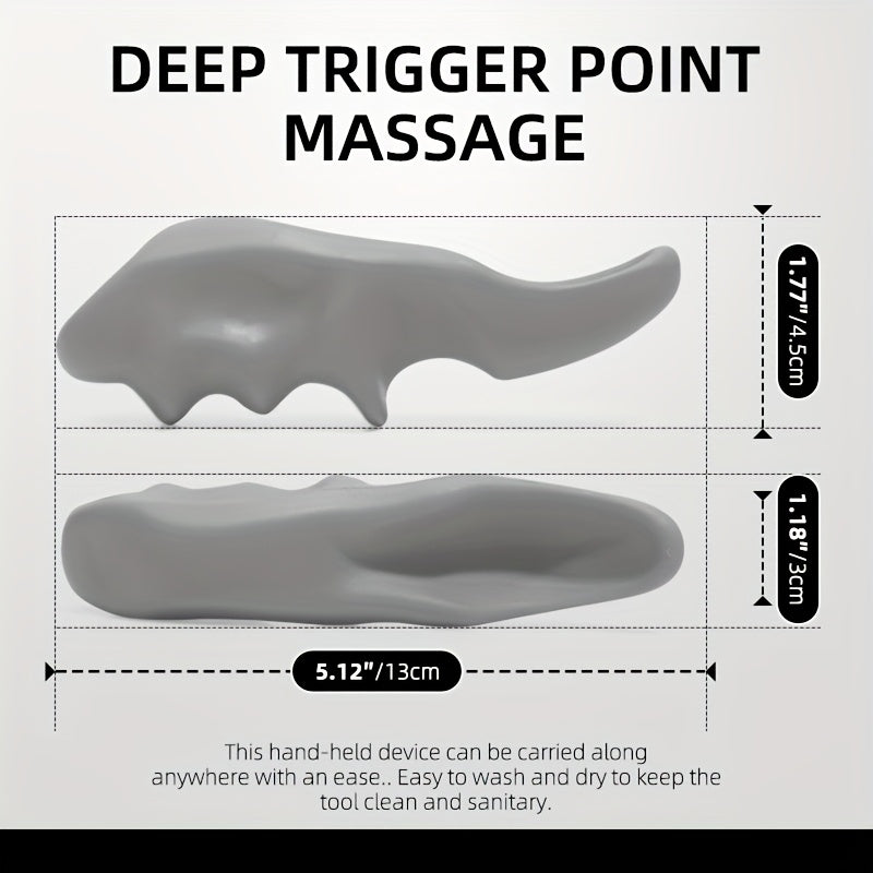 Ergonomik Barmoqni Saqlovchi Massajer, Trigger Nuqtasi Chuqur To'qima Massaji uchun, Orqa va Bo'g'imlardagi Og'riqli Mushaklar uchun Elektrsiz Qo'l Terapiyasi.