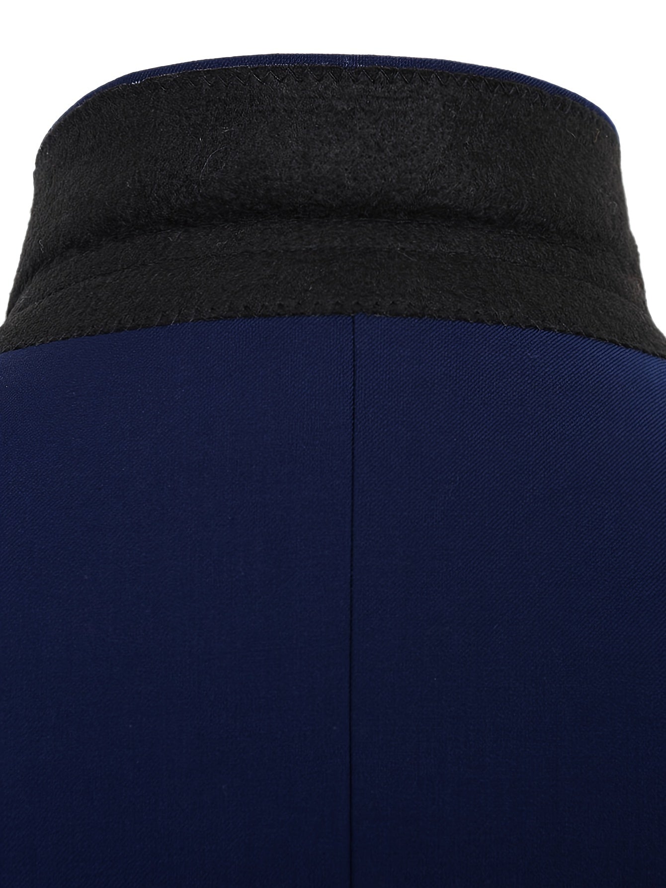 Chaqueta de traje negra para hombre para ocasiones formales, talla grande, mezcla de poliéster trenzado