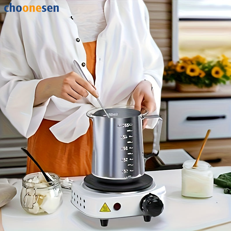 Компактная белая электрическая плита с регулируемым контролем температуры для кемпинга, путешествий и домашней готовки 220В-240В портативная