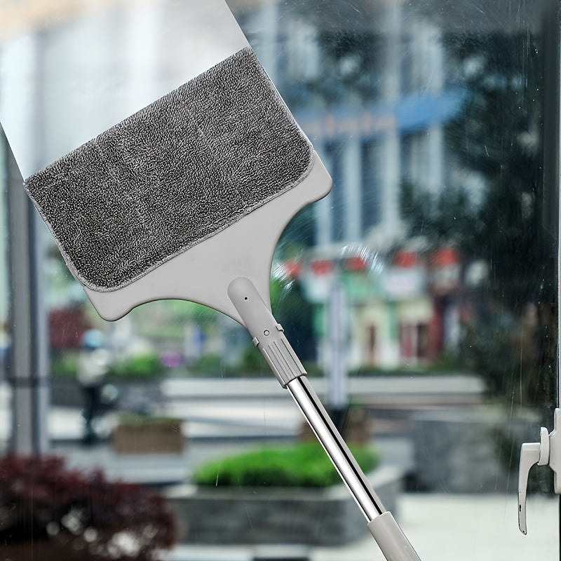 Mopa retráctil de doble cara para limpiar cristales, sofás, camas y rendijas