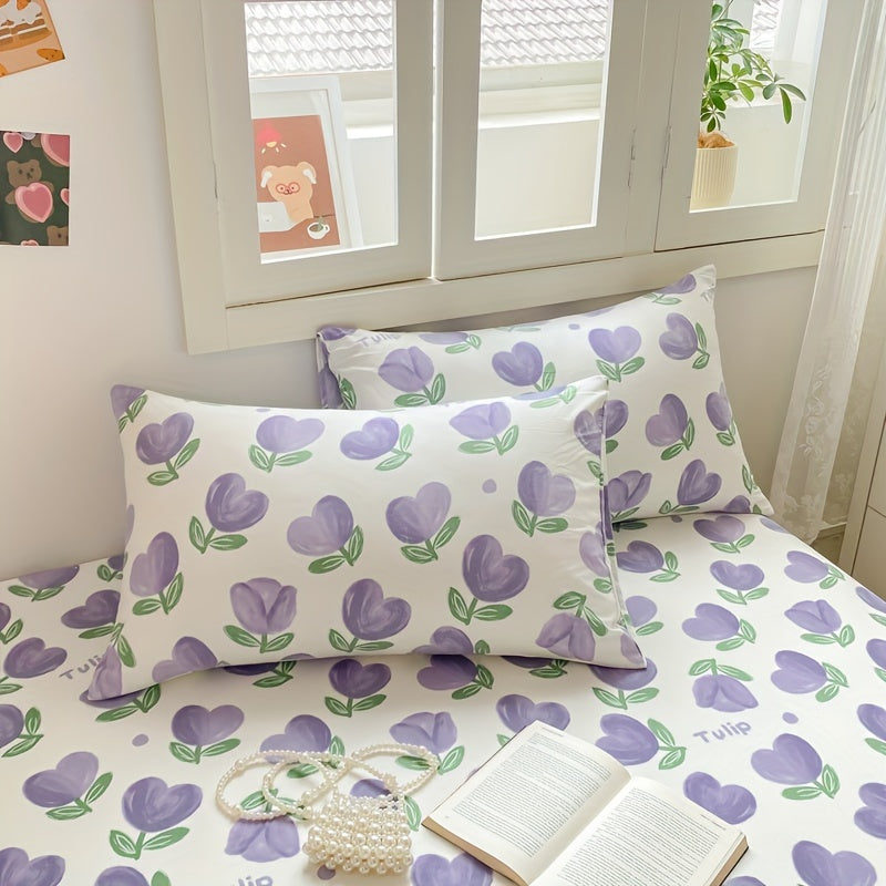 Small Floral Pillowcase Pack, Soft Washable Cotton, Comfortable Bedding