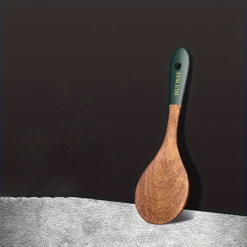 Set of 5 Natural Chicken Wing Wood Spatulas for Non-Stick Pots and Stir-Frying