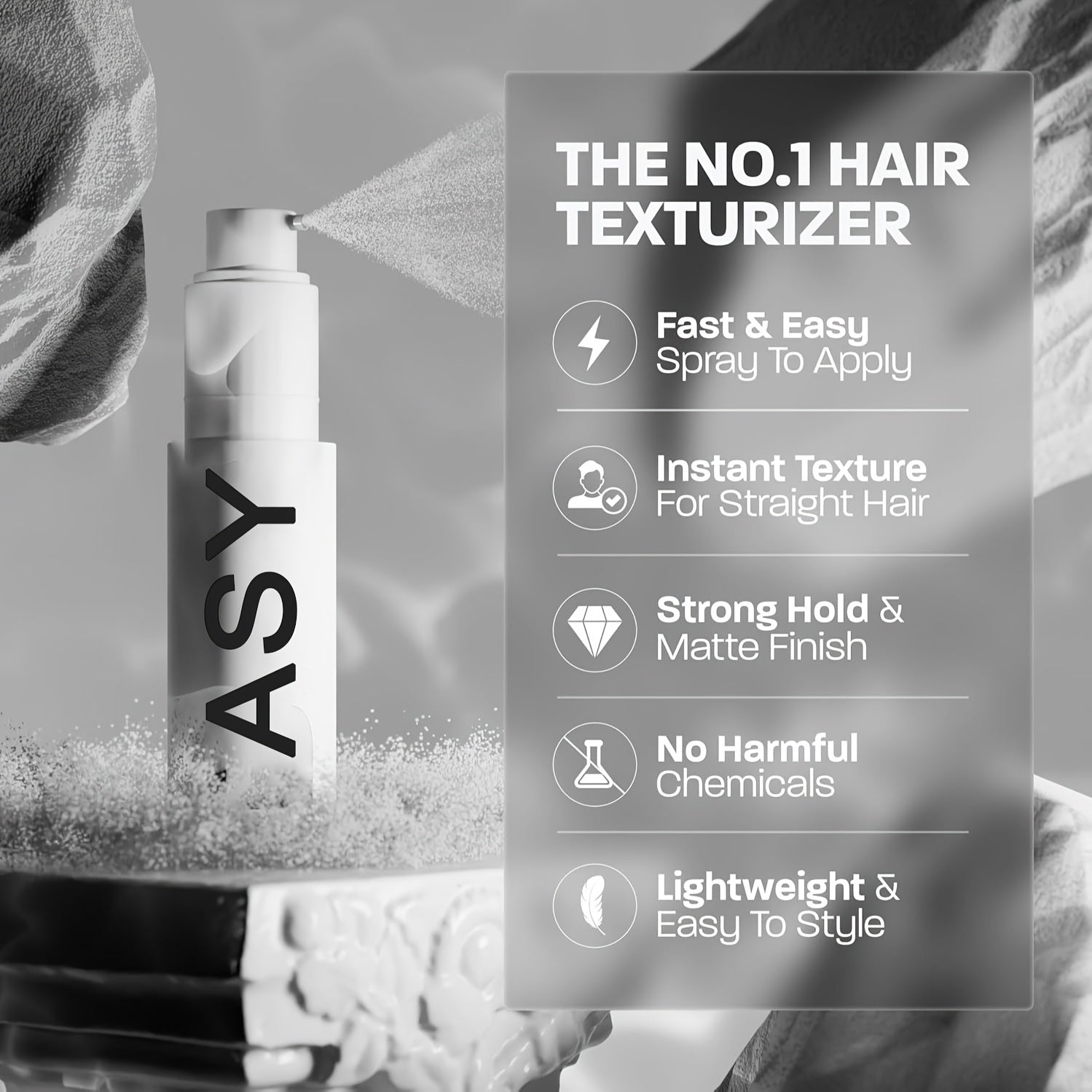 Unisex Hair Styling Powder 30ml Volumizing Matte Texture Medium Hold for Short Hair