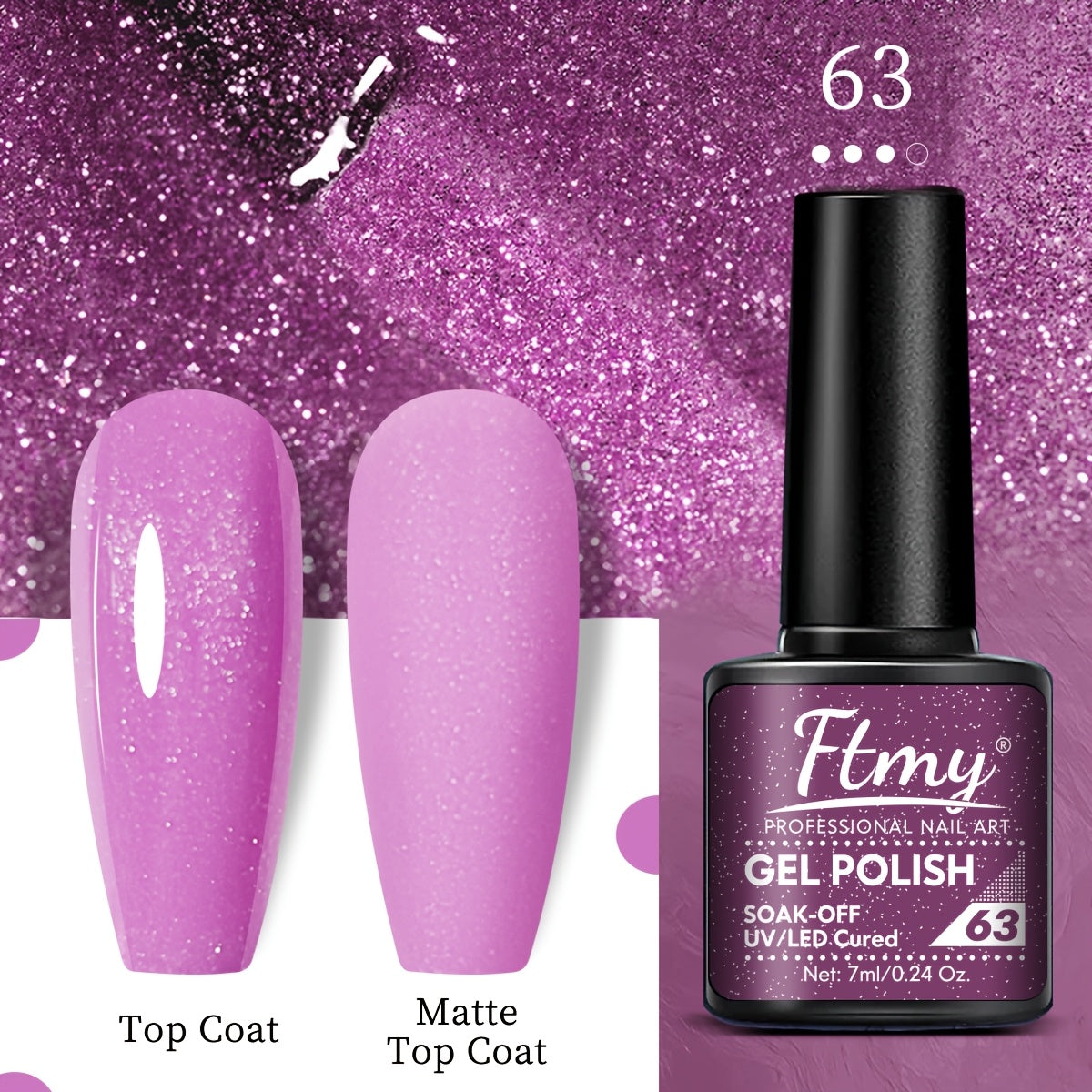 Women Gel Nail Polish Strong Bright Colors Long-Lasting