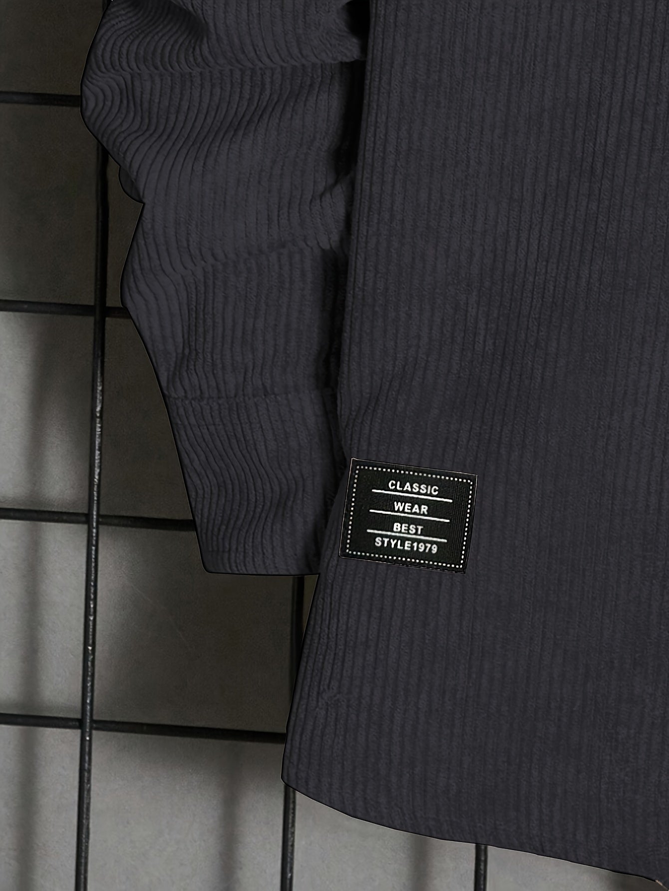 Traje de pana para hombre, otoño e invierno, casual, con solapa, botones, bolsillos, cordón, corte holgado