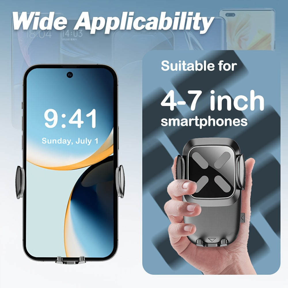 Car Vent Phone Holder with Extension Arm Durable ABS Non-Blocking Mount