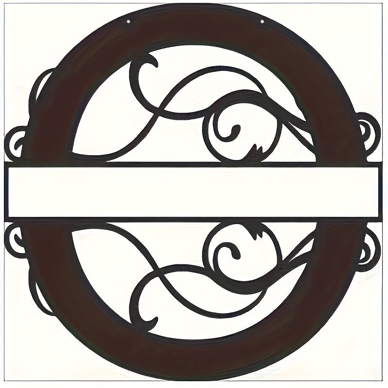 Personalized Last Name Sign with Split Letter Design for Front Door or Garden Decor