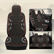 Car Seat Cushion Summer Cooling Mat Wooden Bead Ventilated Seat Pad