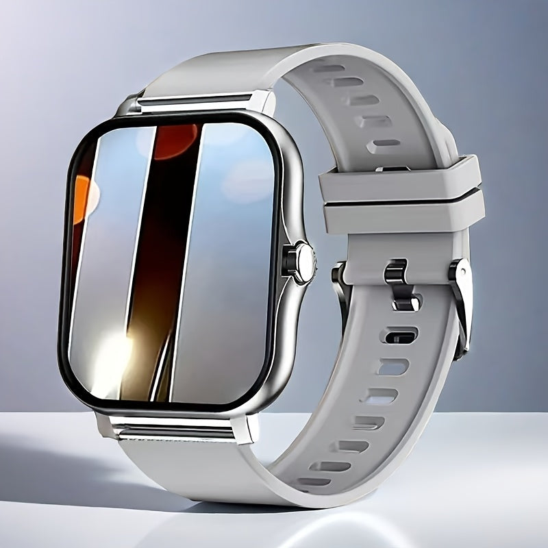 Унисекс смарт-часы с беспроводными звонками, сообщениями, шагомером и фитнес-трекером. Совместимы с iPhone и телефонами на Android. Идеальный подарок на день рождения для мужских друзей.