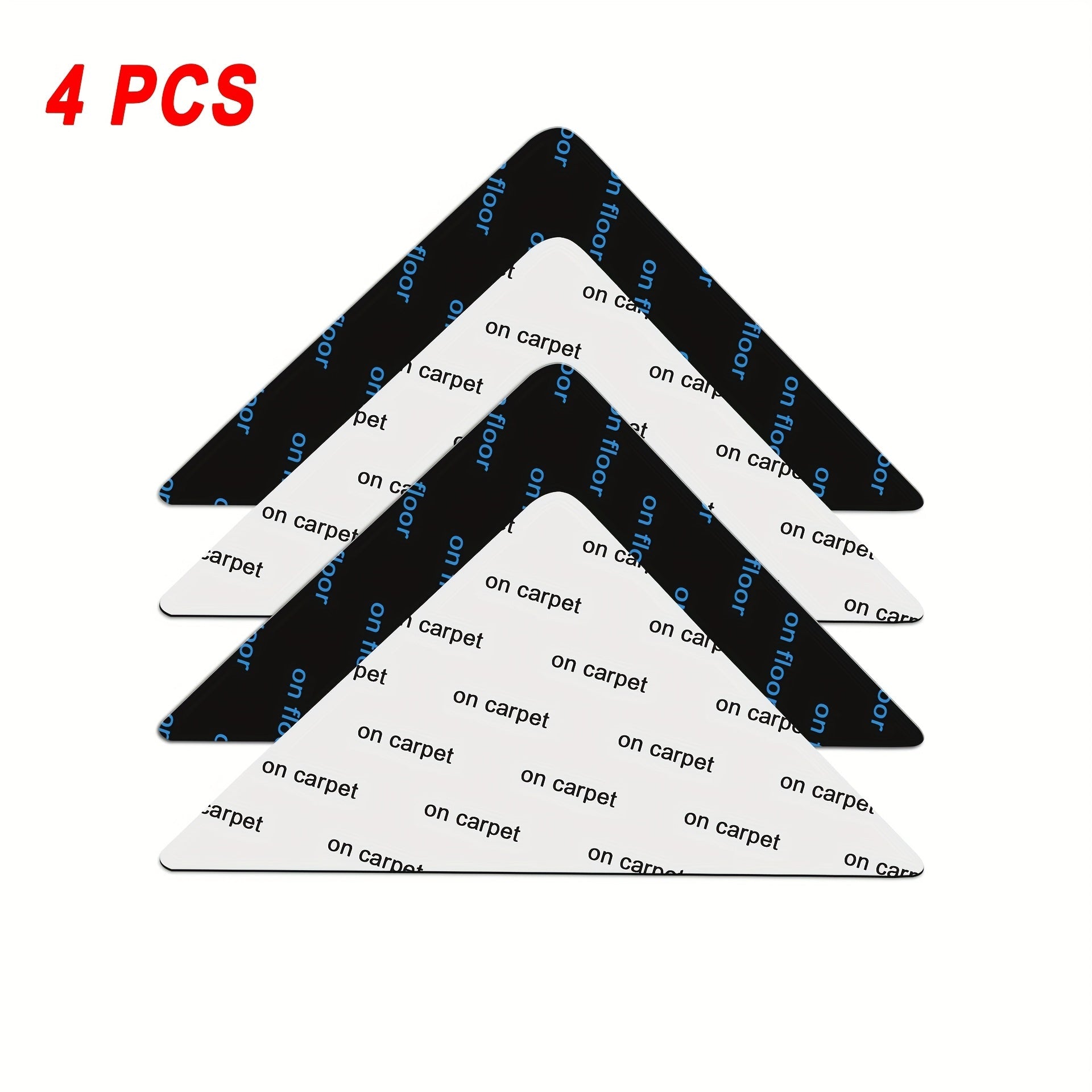 Держатели для ковров из твердой древесины и плитки доступны в наборах по 4, 8, 16, 24 или 40 штук. Эти нескользящие держатели предназначены для ковров, многоразовые и моющиеся. Двусторонний клей гарантирует, что углы останутся ровными.