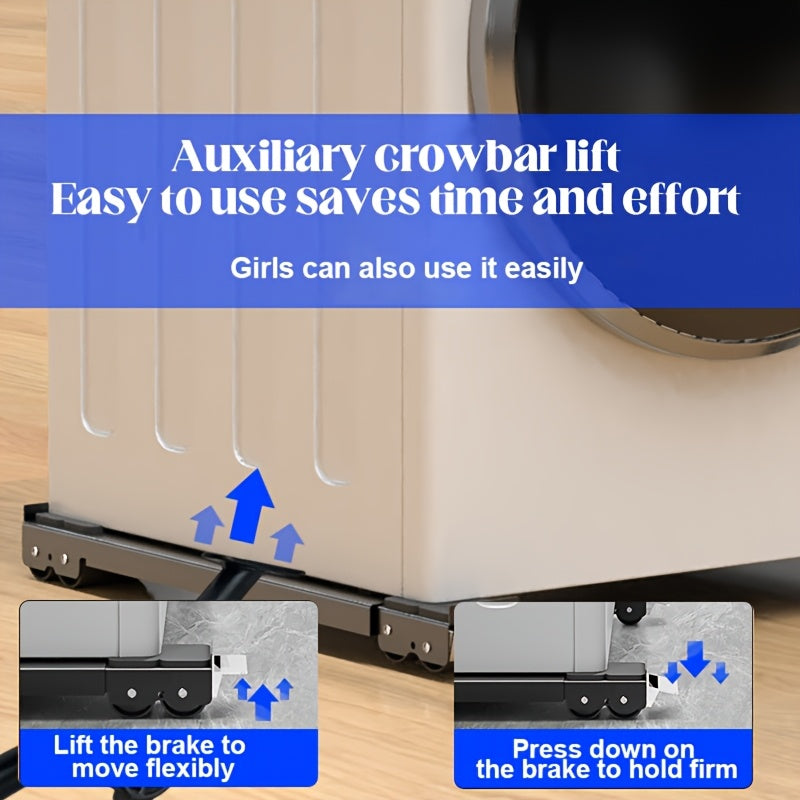 2 ta paket zanglamaydigan po'latdan yasalgan kir yuvish bazasi sozlanadigan kir yuvish mashinasi qo'llab-quvvatlash, sirpanchiq bo'lmagan