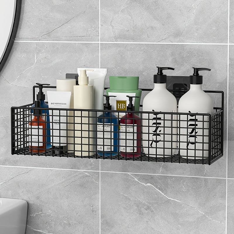Wall-Mounted Bathroom Storage Basket Rustic Toilet Organizer Non-Toxic