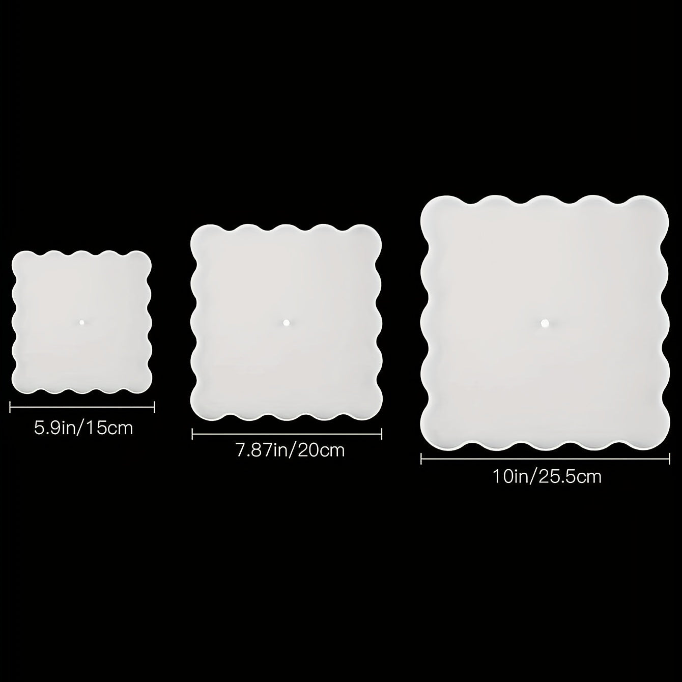 Silicone Resin Mold for Making Paper Cup Service Stands and Storage Trays 3-Layer