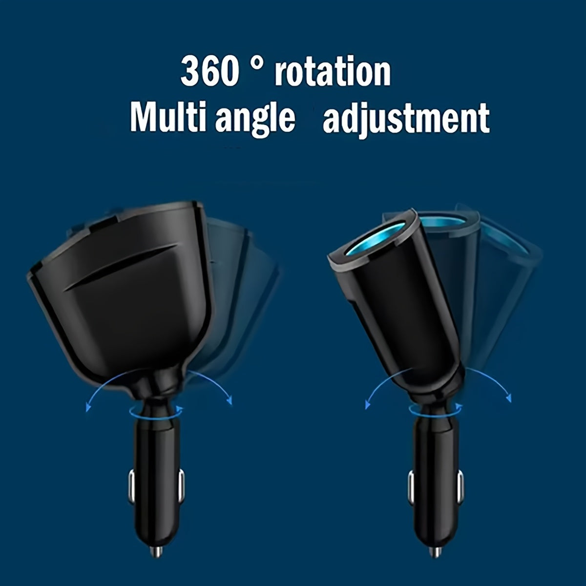 Dual USB Car Charger with Digital Display Fast Charging for Multiple Devices