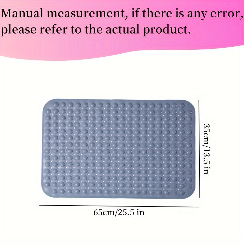 Alfombra antideslizante para baño con orificios de drenaje para seguridad en la bañera