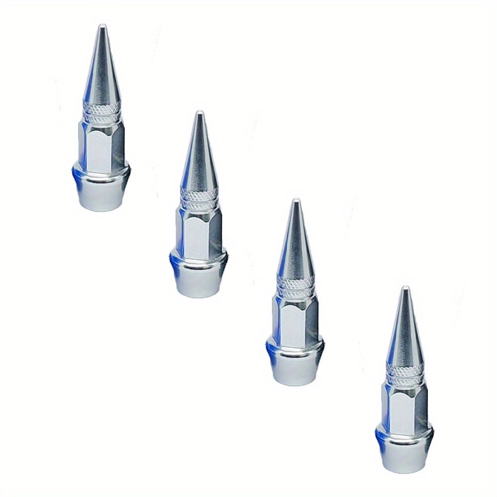 Pack de 4 tapas de polvo para válvula de rueda de aluminio para coches, camiones, bicicletas 45mm