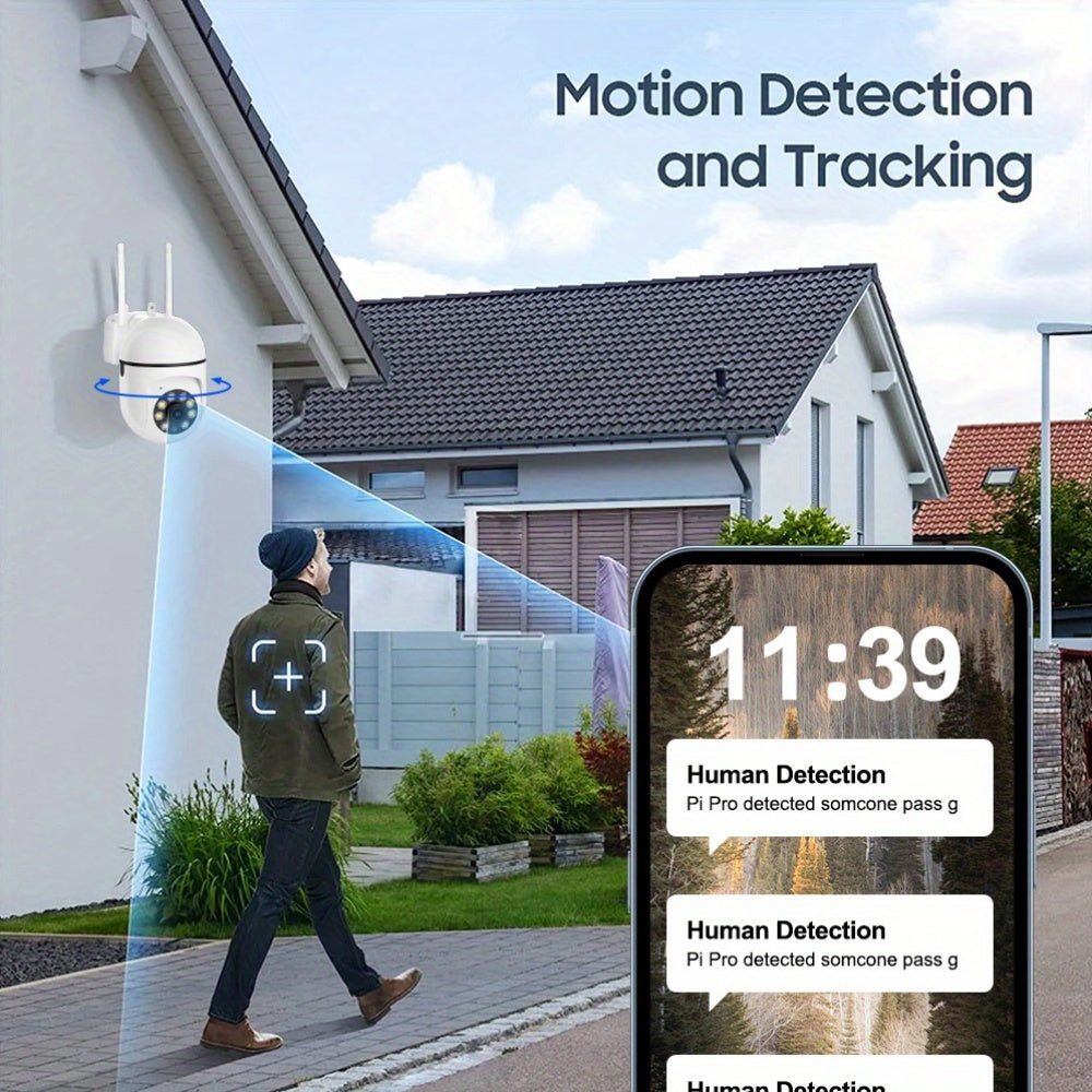 4-Pack Wireless Security Cameras 2MP HD Night Vision Motion Detection Pan-Tilt