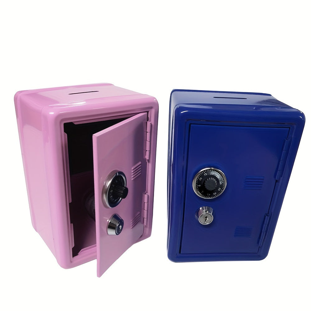 Mini Metal Locker Safe with Single Digit Combination Lock and Key