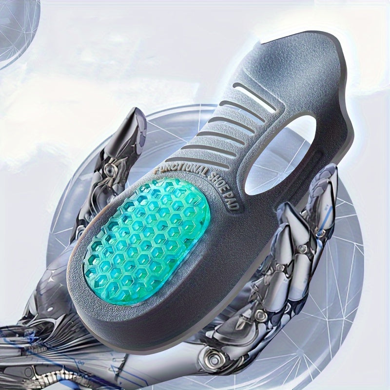 Unisex sport gel insoles nafas oladigan shokni yutadigan qalin EVA TPE sariq kulrang