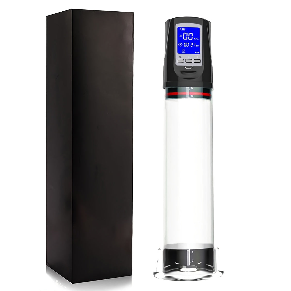 Men Electric Penis Pump with 4 Suction Modes LED Display and Rechargeable Battery