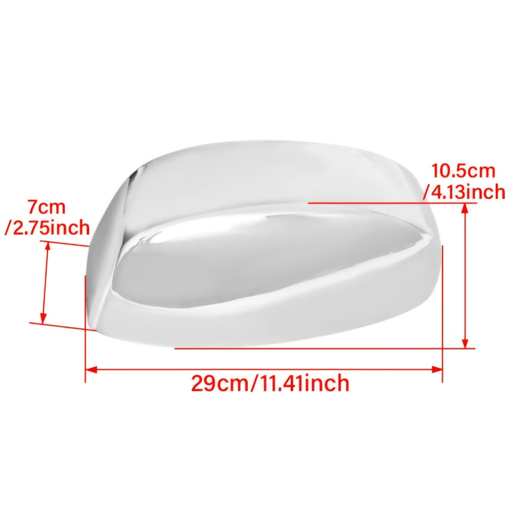 Pair Chrome Rearview Mirror Cover Caps for Chevy GMC Sierra 2007-2013