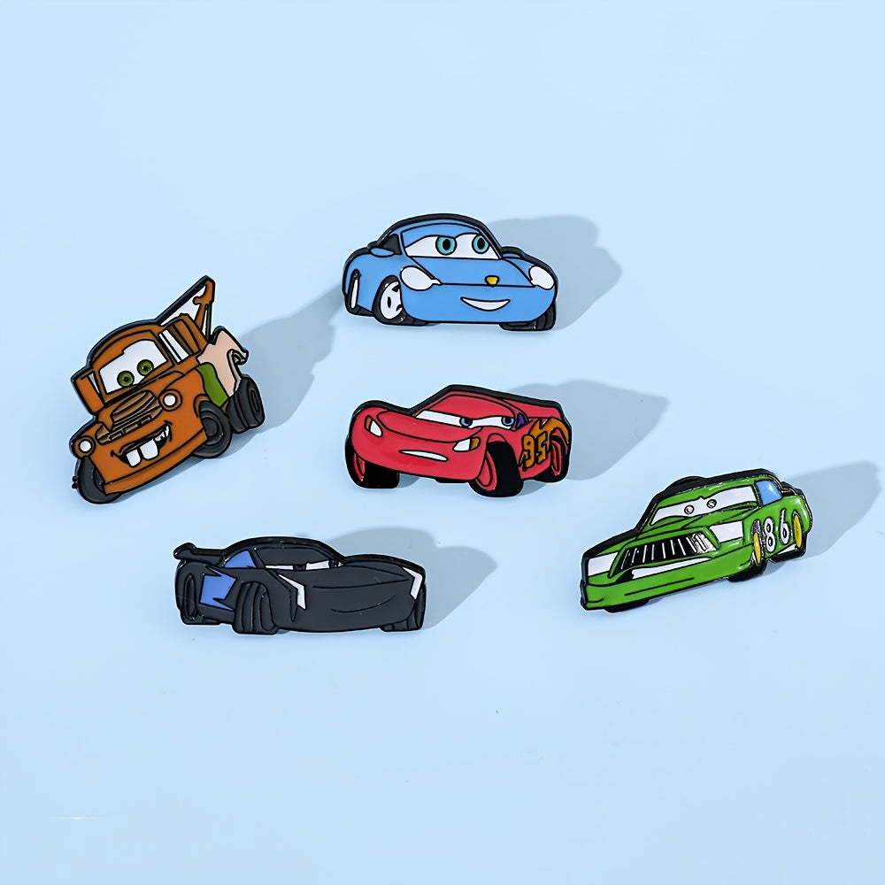 Bolalar va kattalar uchun 6 ta emal pinlar to'plami, multfilm hayvonlari mater broochlari, sumkalar va kiyimlar uchun