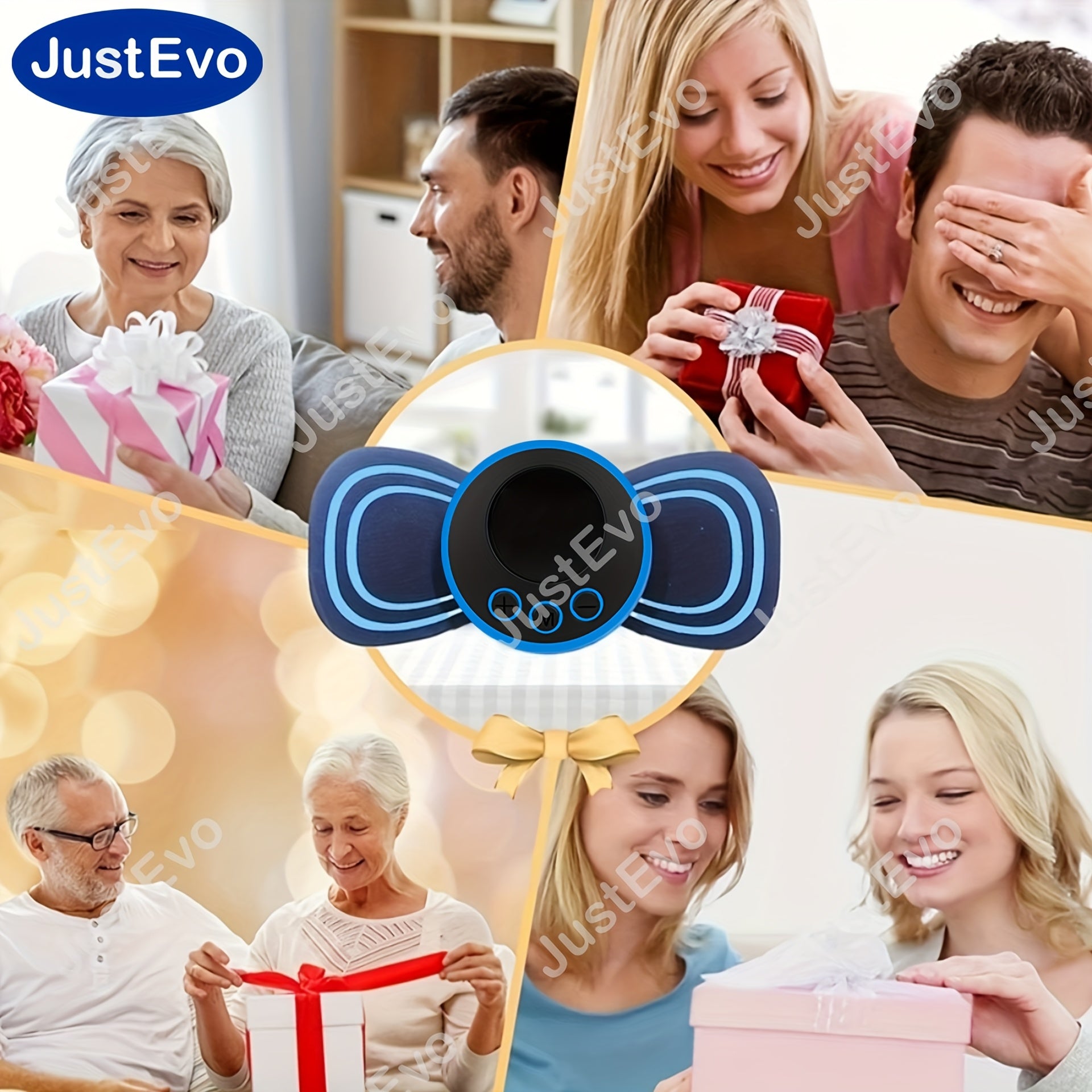 JustEvo EMS Mini bo'yin massajeri, Mini massaj yamoqi va ko'chma mini massajer - bir nechta sozlamalar bilan sozlanadigan, uyda va sayohatda dam olish uchun mukammal.