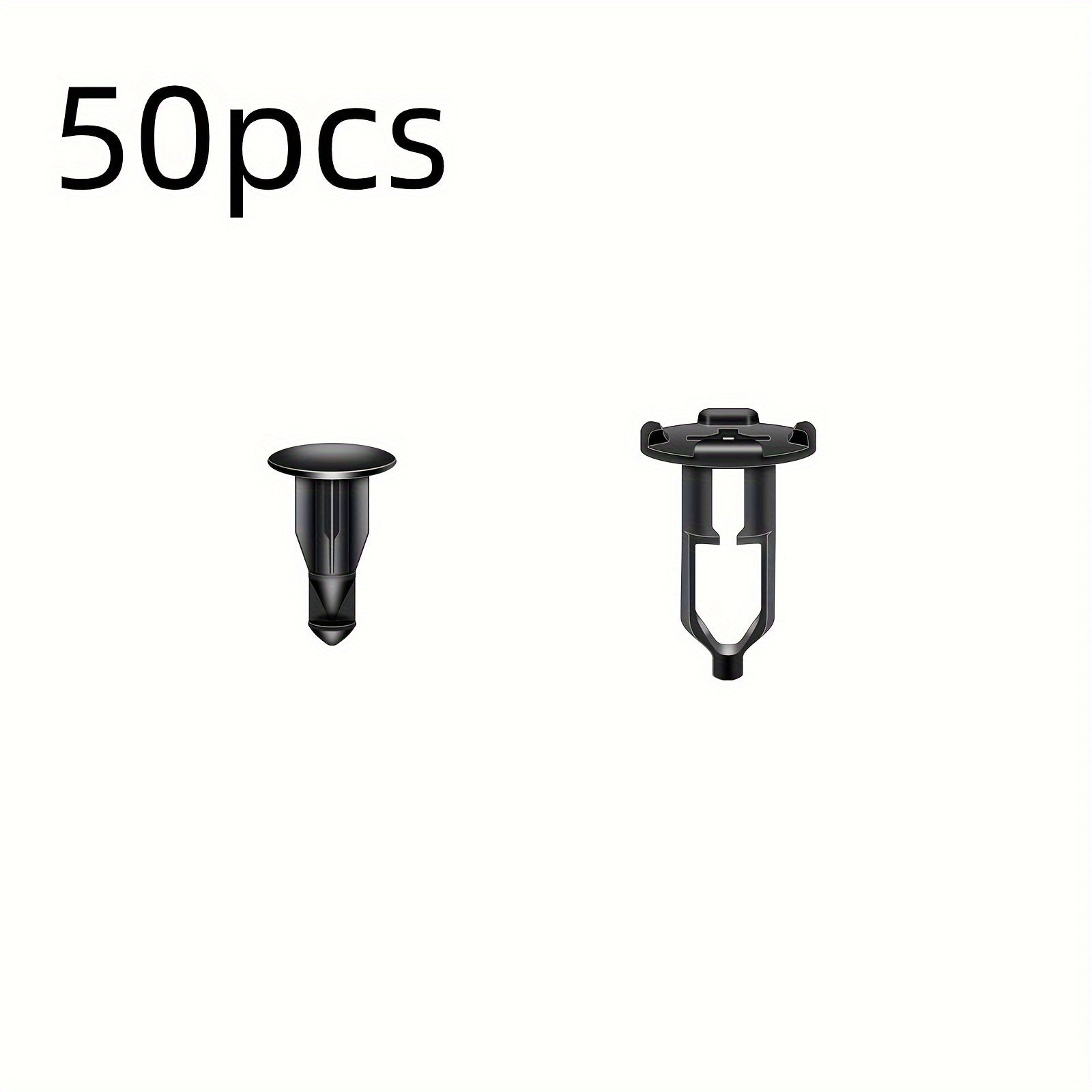 50/100/200 Pcs Car Fastener Clips Bumper Fender Push-Type Plastic Fixings