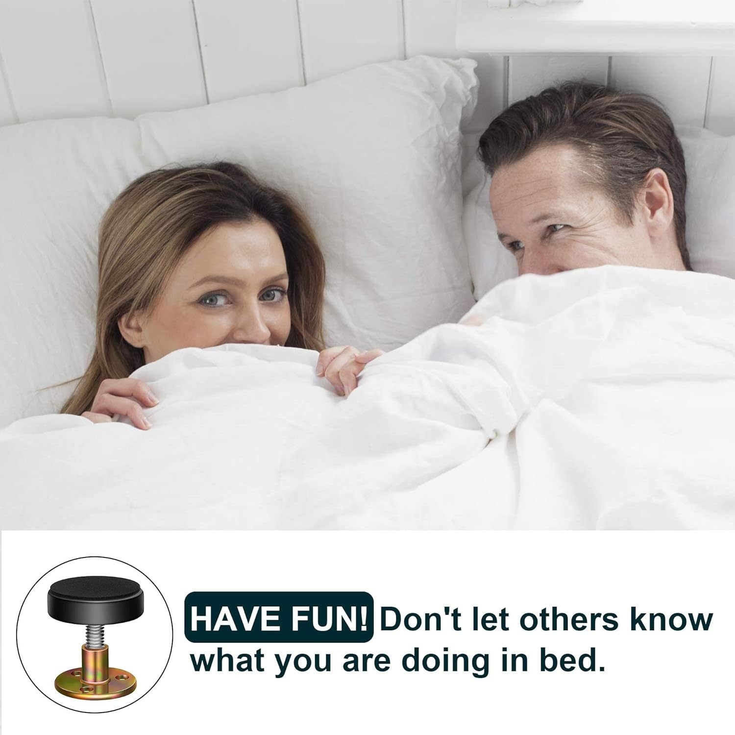 Two Adjustable Headboard Wall Stoppers for Iron Bed Frame Support and Wall Protection