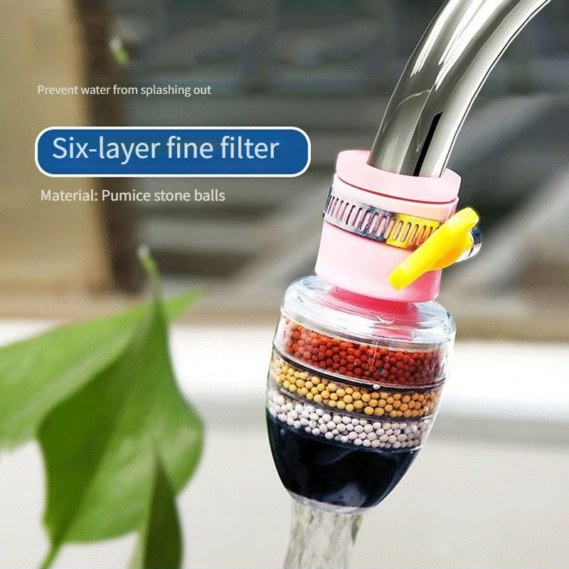 Water Filter with Splash-Proof Extended Tip No Electricity Durable Plastic