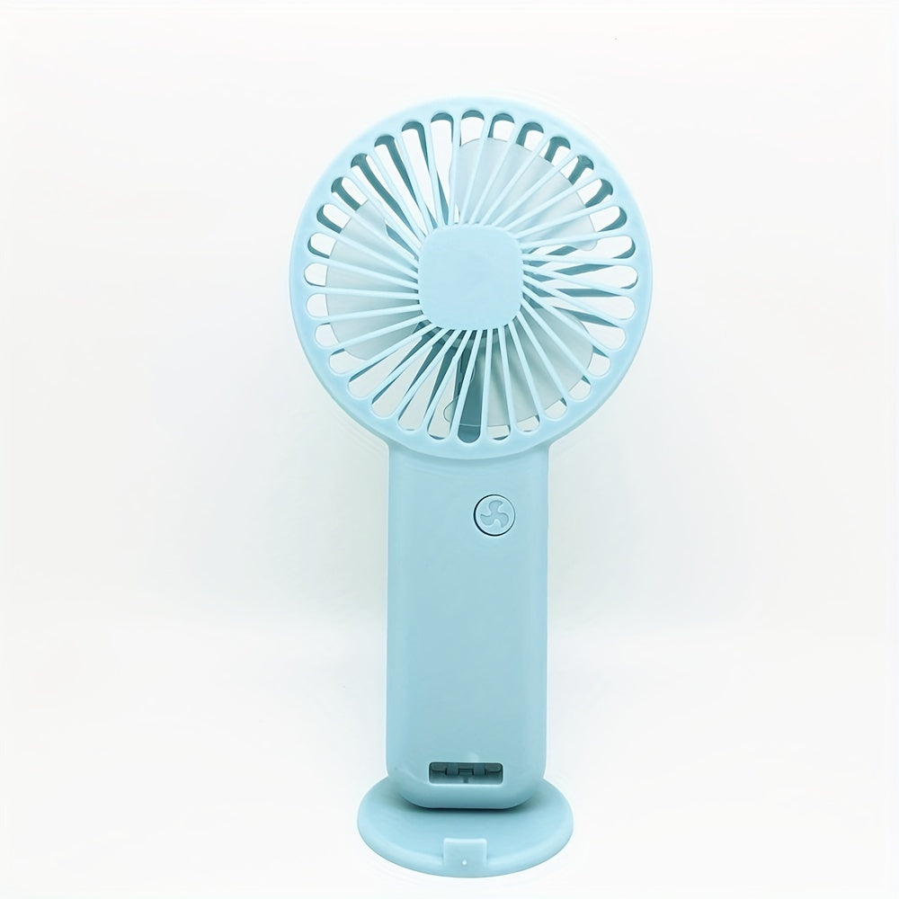 Portable Handheld USB Rechargeable Fan for Small Desktops and Eyelash Care
