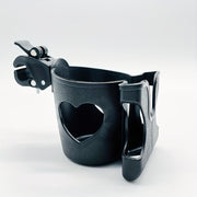 Heart Style Stroller Bottle Holder Black with Phone and Drink Holders
