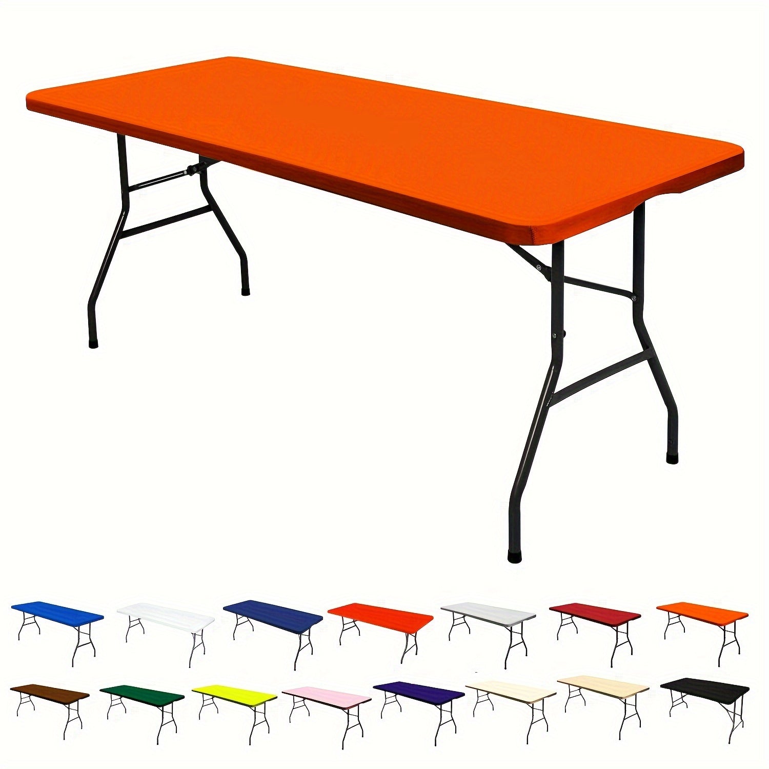 Polyester Half Pack Stretch Table Cover for Christmas Parties Indoor Outdoor Use