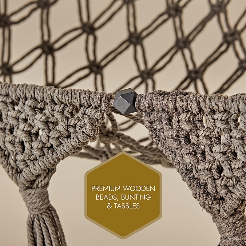 Большой макраме-гамак для мягких игрушек и игрушек, подходящий для детей от 14 лет и старше