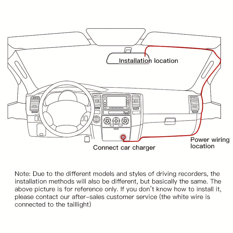 1080P HD Dash Cam with Night Vision and Rear Camera 64GB Storage Parking Monitoring