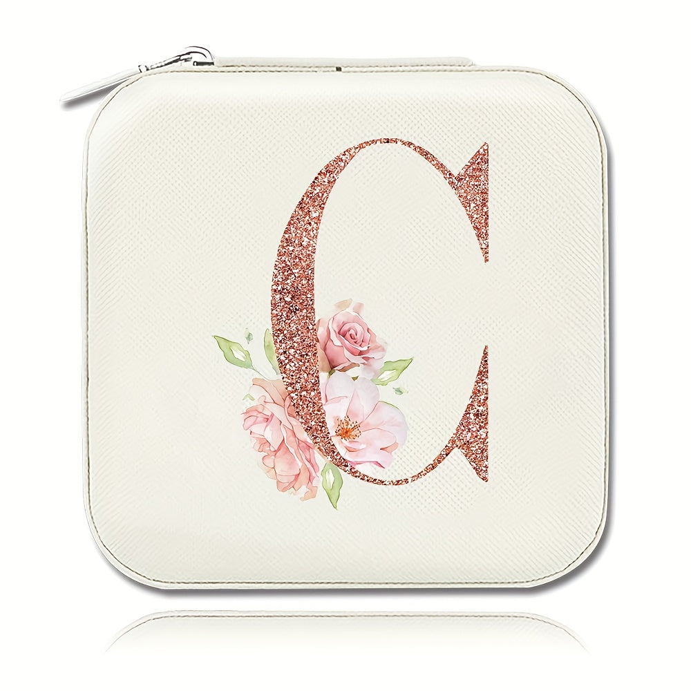 Шкатулка для хранения украшений для колец, ожерелий и гвоздиков, компактный дорожный органайзер