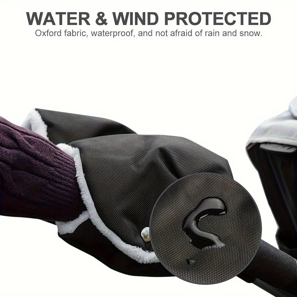 Kids Winter Gloves Waterproof Insulated Warm Stroller Gloves