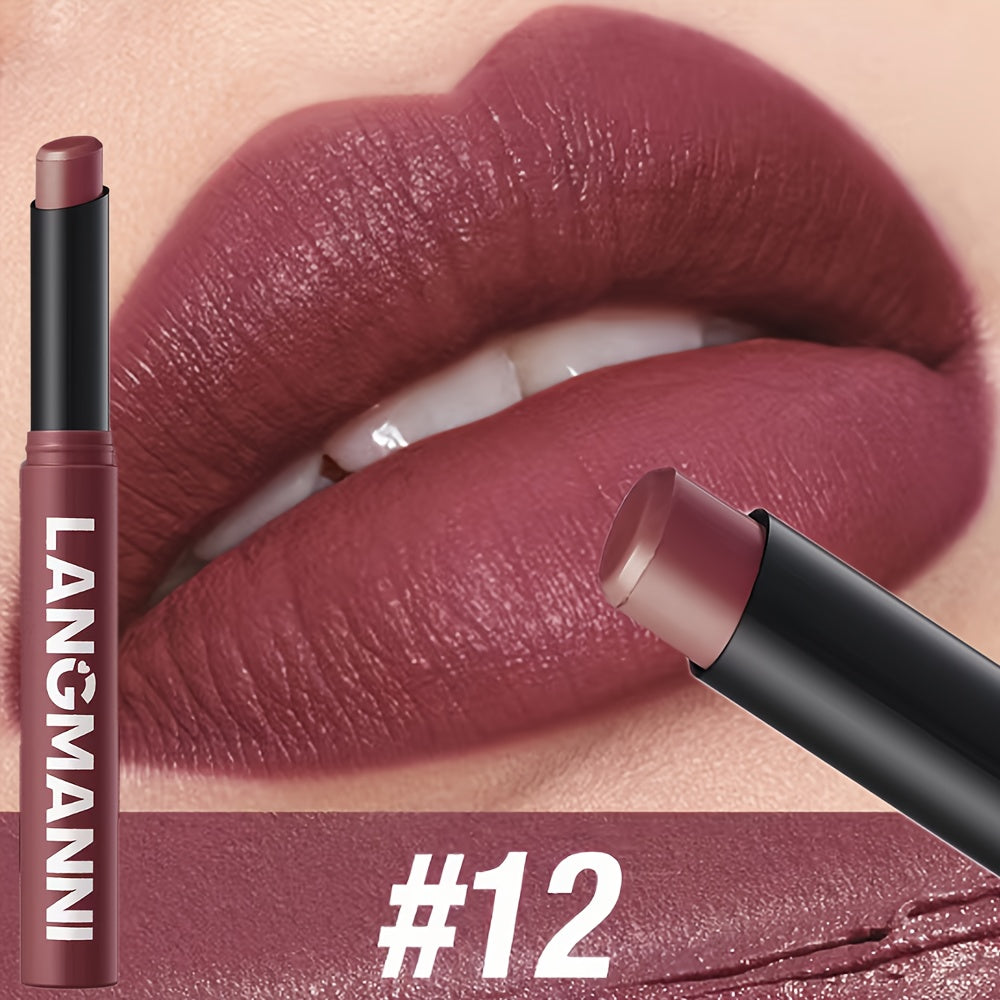 Унисекс вращающийся матовый красный помада для долговременного макияжа